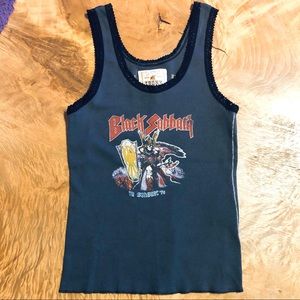 Trunk Ltd Black Sabbath Vintage Collectable Lace Tank Top Tee